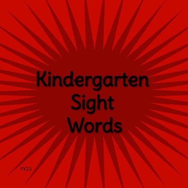Book Creator | K Sight Words