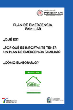 plan de emergencia familiar