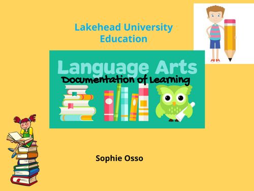 Book Creator | Language Arts Documentation of Learning
