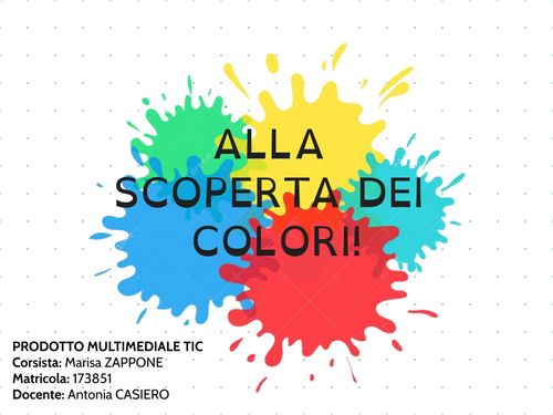 Book Creator Alla Scoperta Dei Colori