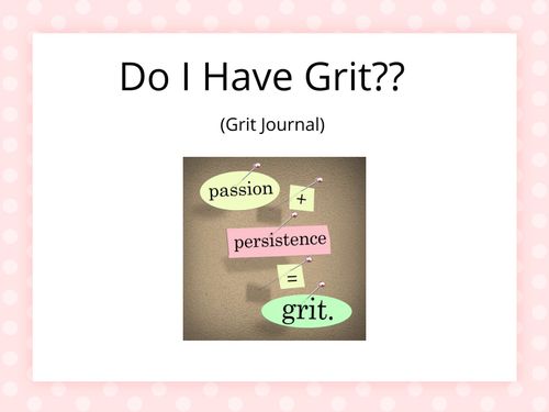 Growth Mindset Journal