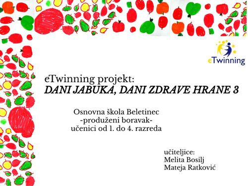 Projekt: Dani jabuka, dani zdrave hrane 3