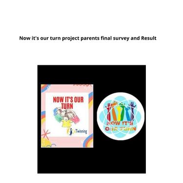 Book Creator | Now it's our turn project parents final survey and Result