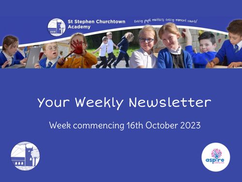 Weekly Newsletter W/C 16th October 2023