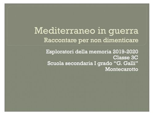 Mediterraneo in guerra