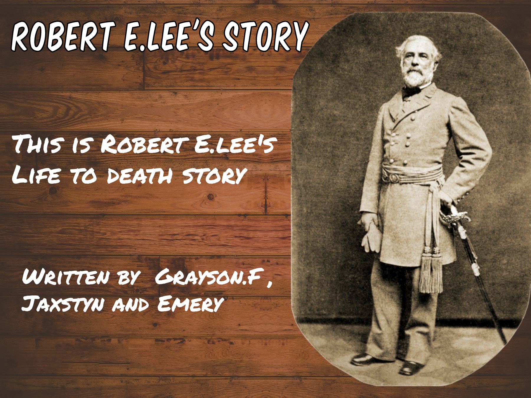 Book Creator - Robert E. Lee Story