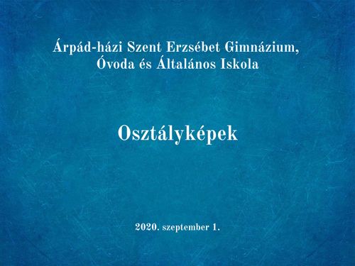 Osztályképek 2020 