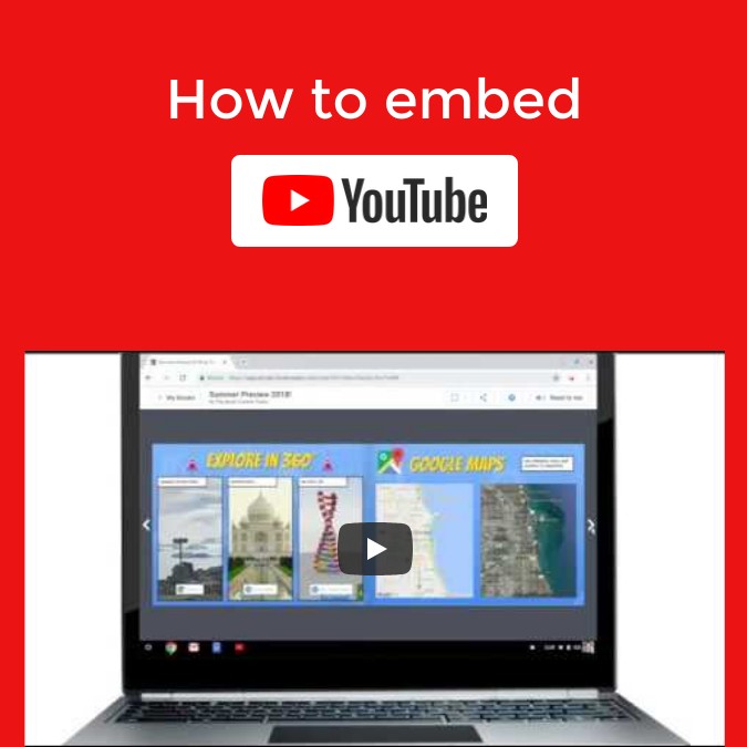 How to embed YouTube in Book Creator