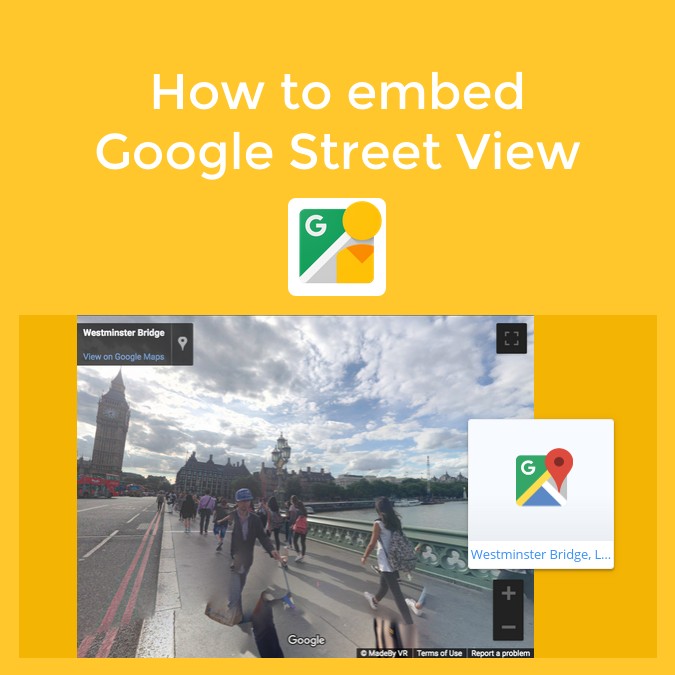 How to embed Google Street View in Book Creator