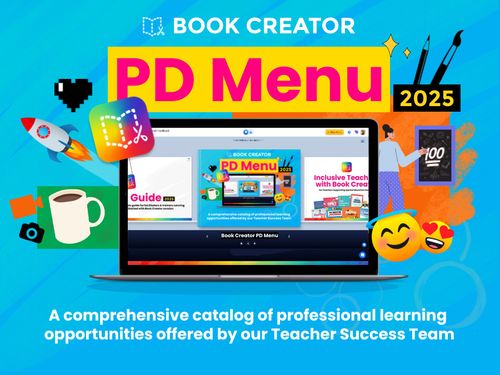 Book Creator PD menu