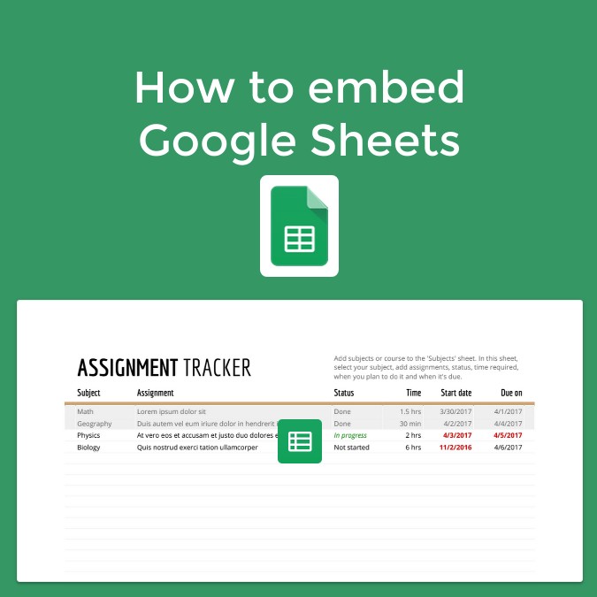 How to embed Google Sheets in Book Creator