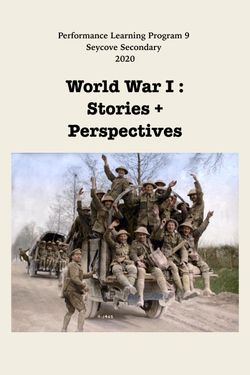 WWI: Stories and Perspectives