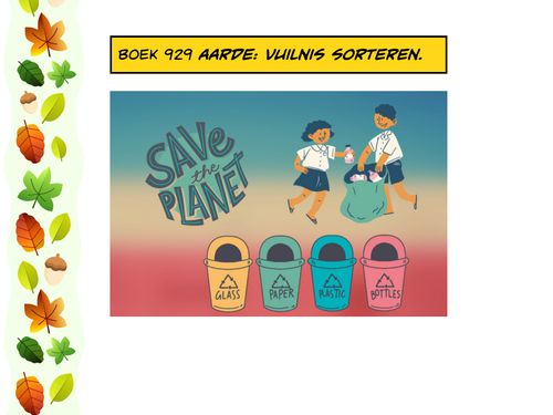 Book Creator | Boek 929 Aarde: vuilnis sorteren!