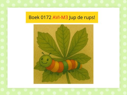 Book Creator | Boek 0172 Jup de rups