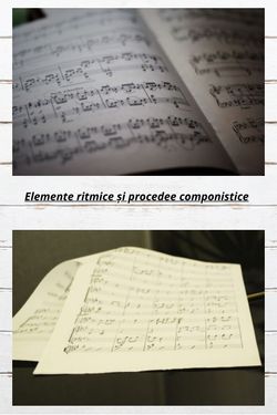 Book Creator | Elemente ritmice și procedee componistice