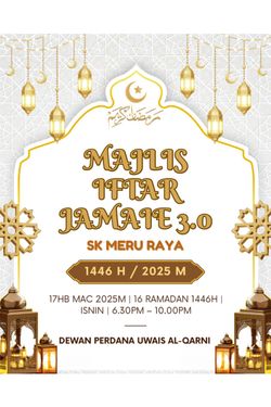 Book Creator | MAJLIS IFTAR JAMAIE 3.0 SK MERU RAYA