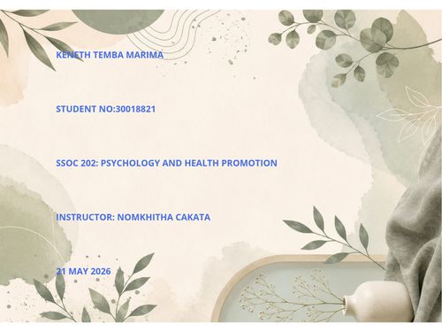 Book Creator | PSYCHOLOGY AND HEALTH PROMOTION
