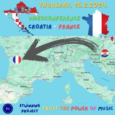 Video conferance France - Croatia