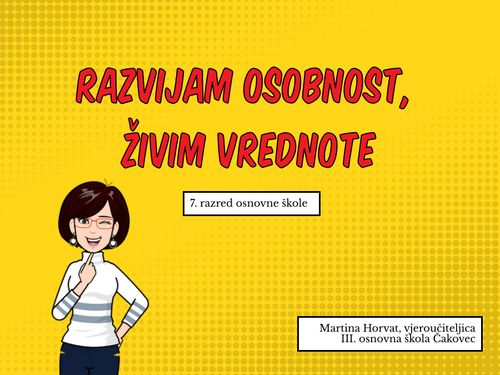 Razvijam osobnost, živim vrednote