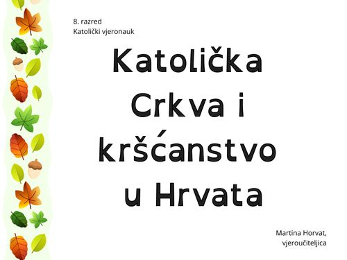 Book Creator | Katolička Crkva i kršćanstvo u Hrvata