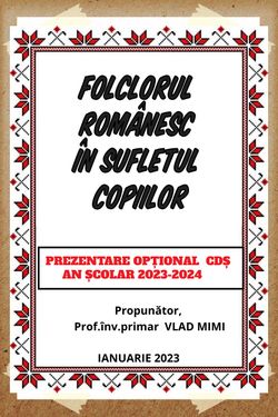 Book Creator | Folclorul românesc în sufletul copiilor