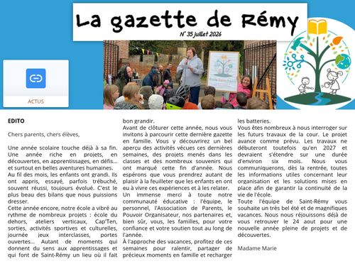 Gazette juillet 2026