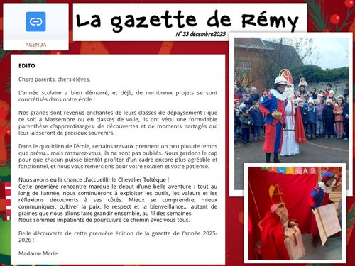 Gazette décembre 2025