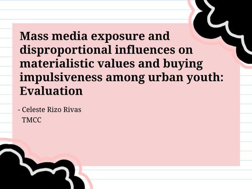 Book Creator | Mass media exposure and disproportional influences on ...