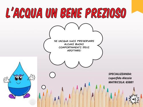 Book Creator L Acqua Un Bene Prezioso