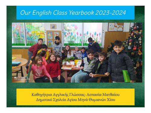 Our English Class Yearbook 2023-2024