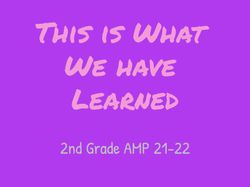 by 2nd Grade AMP 2021-2022
