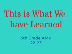 by 5th Grade AMP 22-23