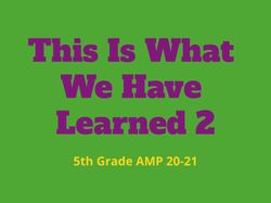 by 5th Grade AMP 2021