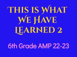 by 6th Grade AMP 22-23