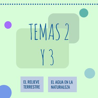 TEMAS 2 Y 3 . EL RELIEVE Y EL AGUA