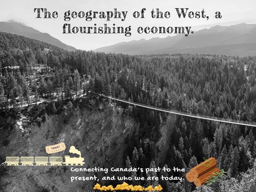 The geography of the West, a flourishing economy.