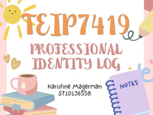 Book Creator | Professional Identity Log