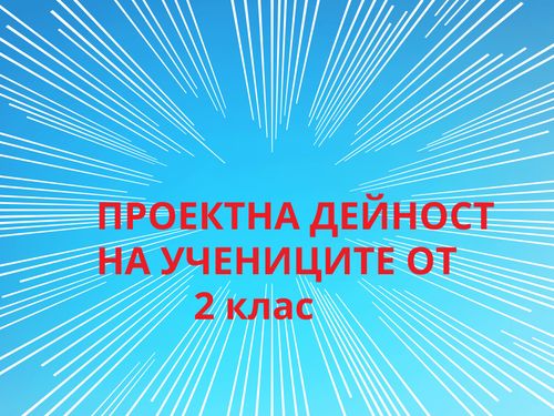 ПРОЕКТНА ДЕЙНОСТ - 2 клас