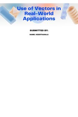 Book Creator | USE OF VECTORS IN REAL WORLD APPLICATIONS