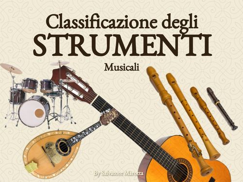 Book Creator | Classificazione degli strumenti musicali