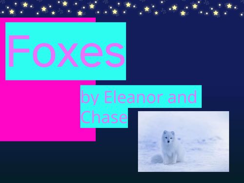 Book Creator | Foxes