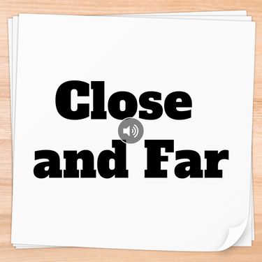 Book Creator | Close and Far