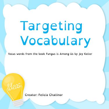 Book Creator | Targeting Vocabulary