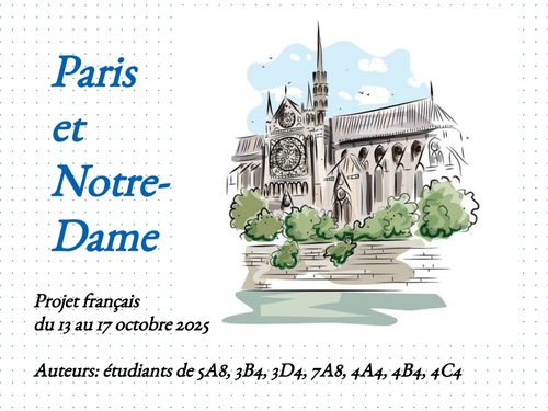 Paris et Notre Dame - projet francais