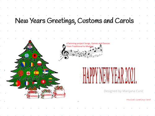 New Years Greetings, Customs and Carols