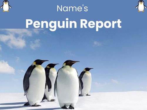 Book Creator | Gr 1 My Penguin Book
