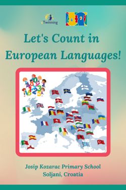 Let's Count in European languages!