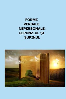 Book Creator | Forme verbae nepersonale