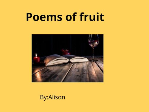 Book Creator | (copy) Poems of things