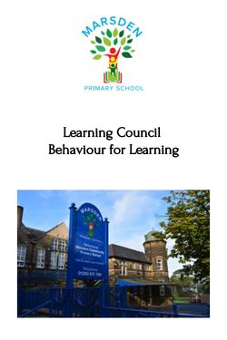Learning Council -  Behaviour for Learning